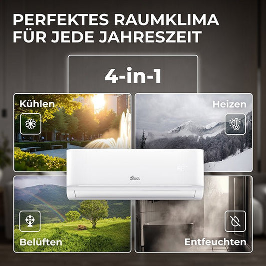 Kältebringer Split Klimaanlage 9.000 BTU Komplettset