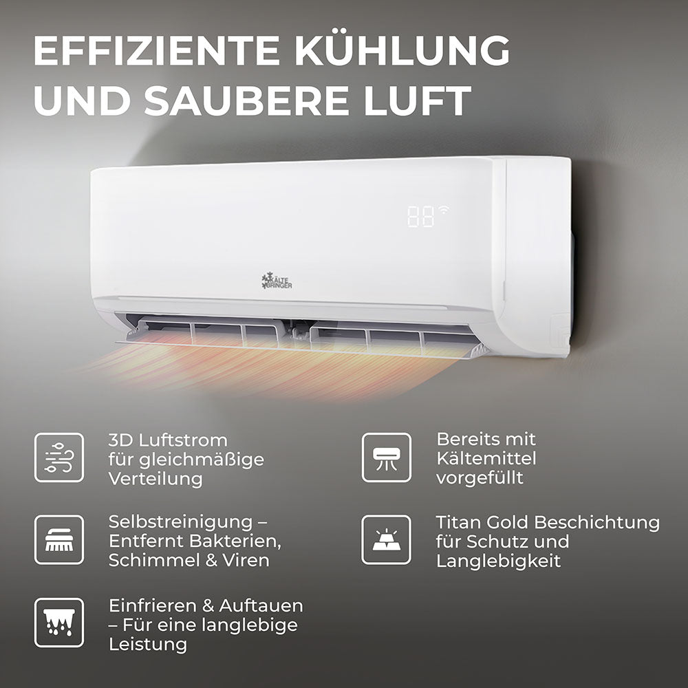 Kältebringer KBMD53-DUO Multisplit Klimaanlage 18.000 BTU 2 Innengeräte